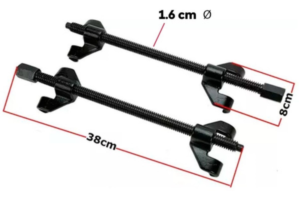 Herramienta Desmontaje Compresor Resorte Amortiguador 38cm 2ps Negrto