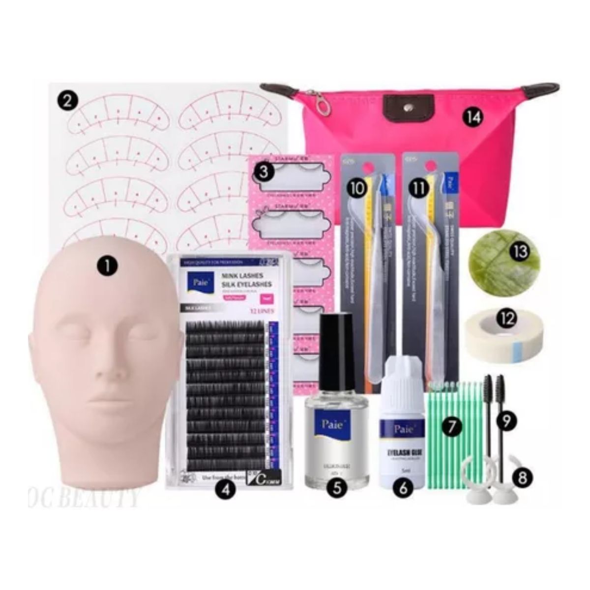 Kit Para Pestañas De Práctica Profesional Extensión Mink 1x1