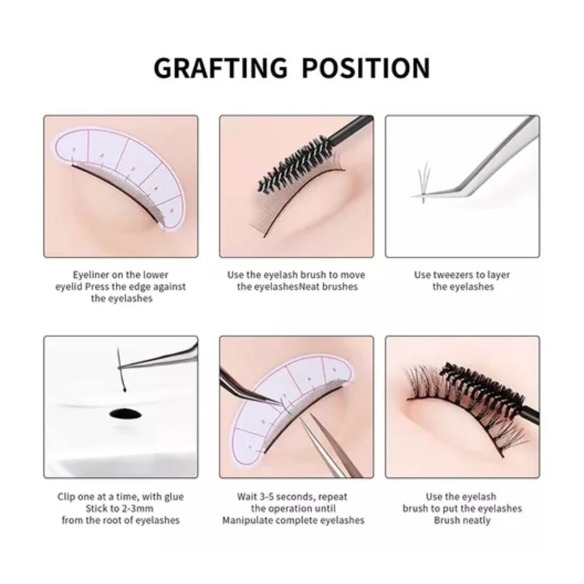 Kit Para Pestañas De Práctica Profesional Extensión Mink 1x1