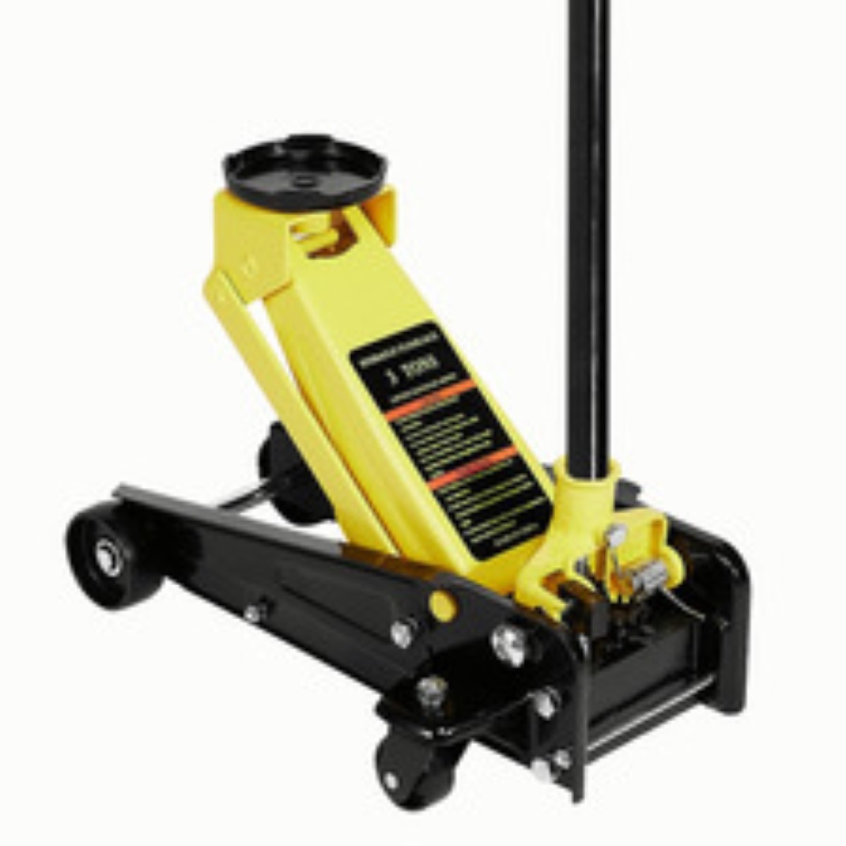 Gato hidráulico para vehículos Gato Hidráulico Patín formato de piso Negro/Amarillo