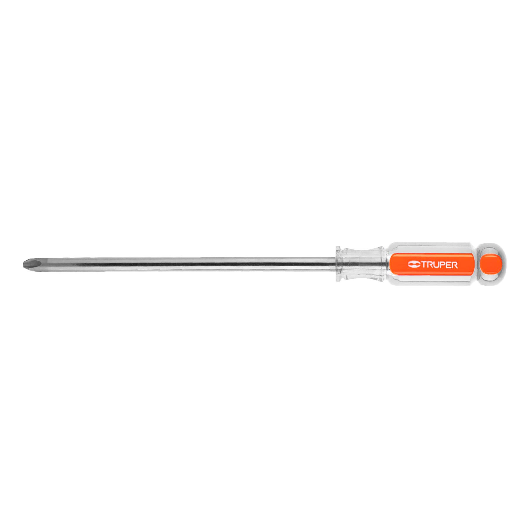 DESARMADOR DE CRUZ 3/16" X 8" MANGO DE ACETATO, TRUPER 14068
