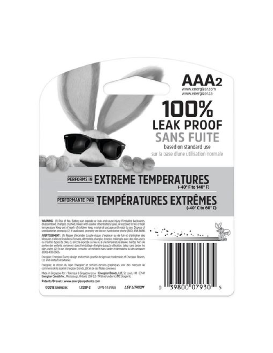 BETERIAS ENERGIZER LITIO AAA