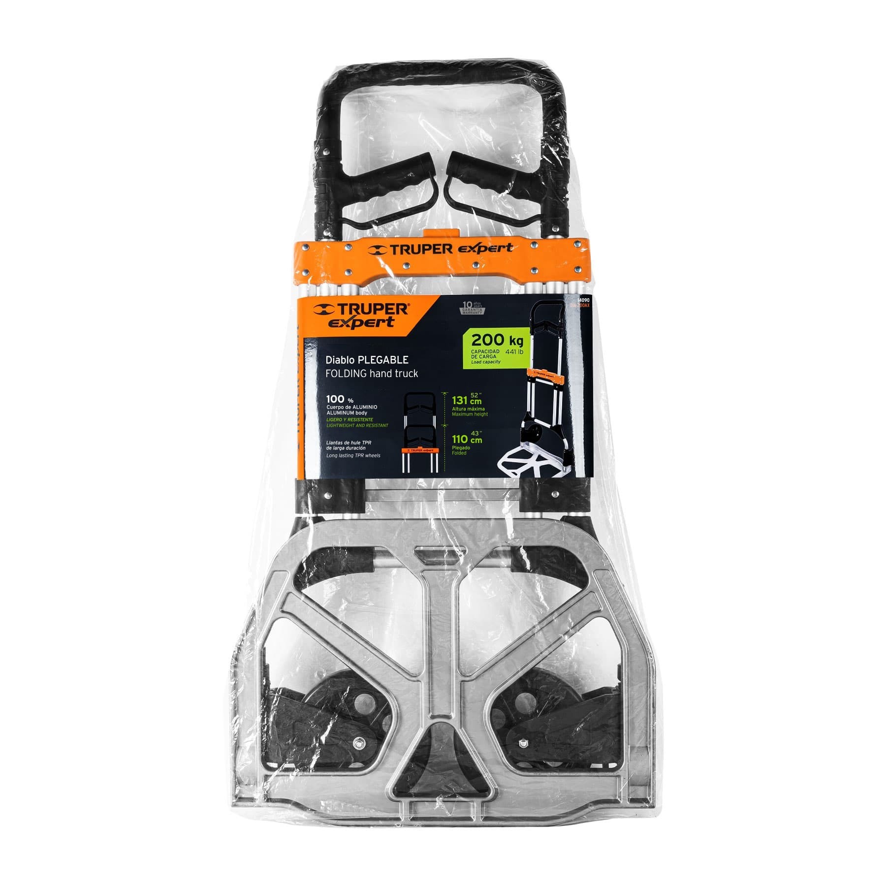 DIABLO DE CARGA, PLEGABLE, 200 KG, ALUMINIO, TRUPER EXPERT 14090
