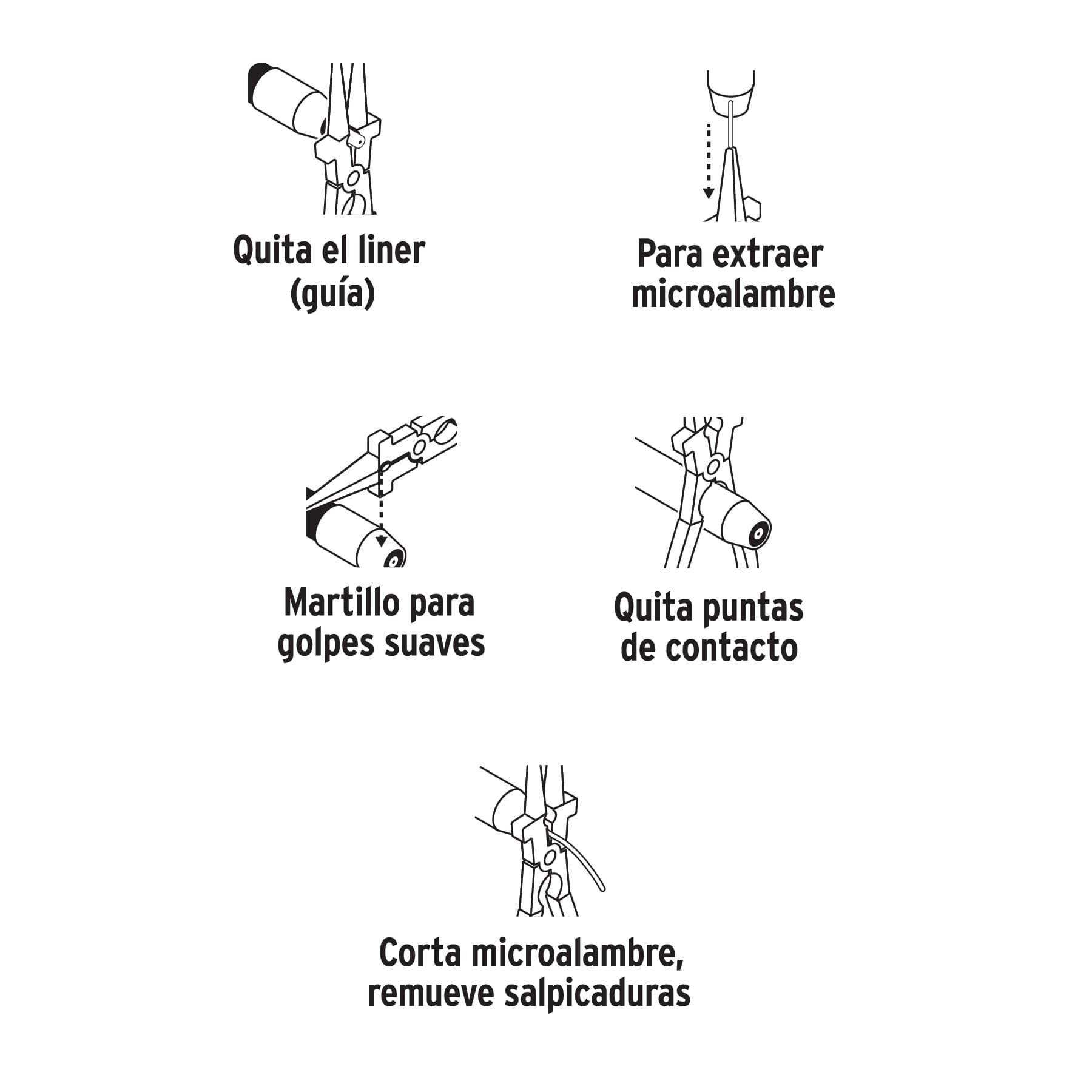 Pinza para proceso MIG, Truper 17953