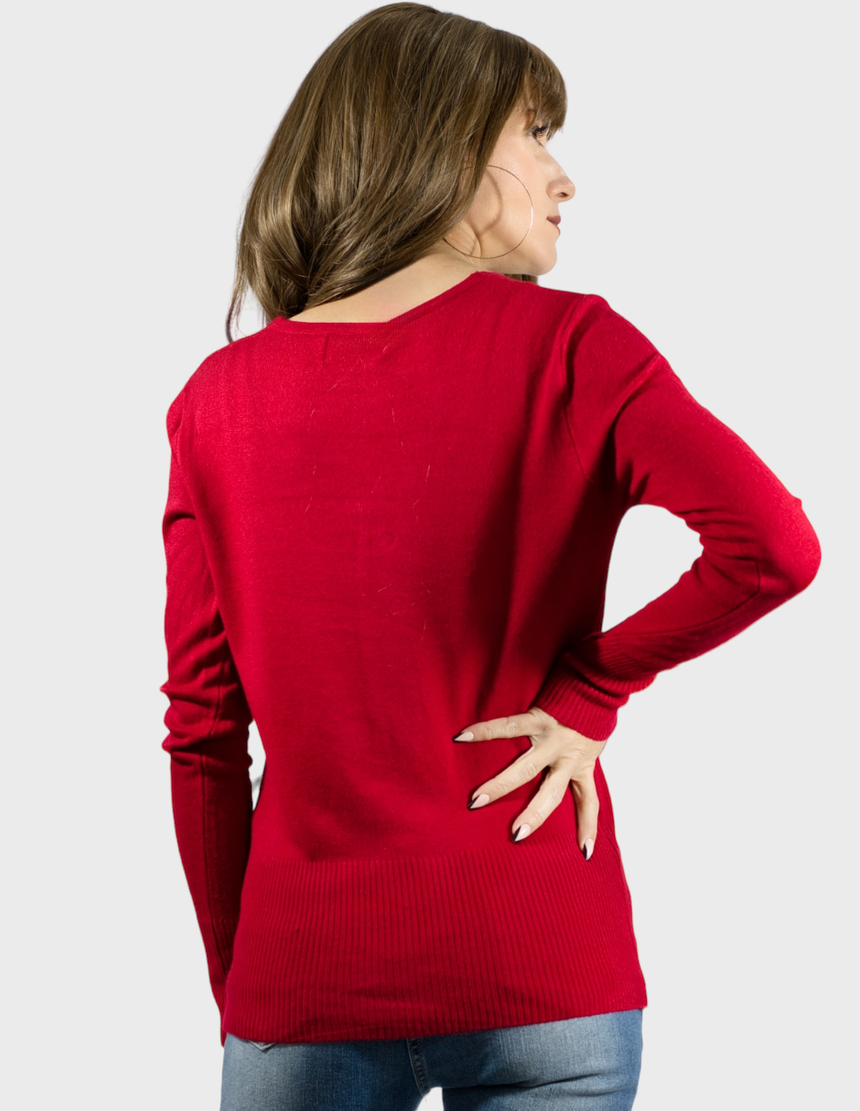 Sueter Mujer De Punto Manga Larga Sueteres Dama Sweaters