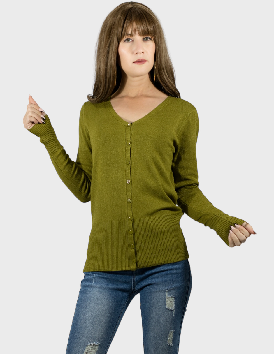 Sueter Mujer De Punto Manga Larga Sueteres Dama Sweaters