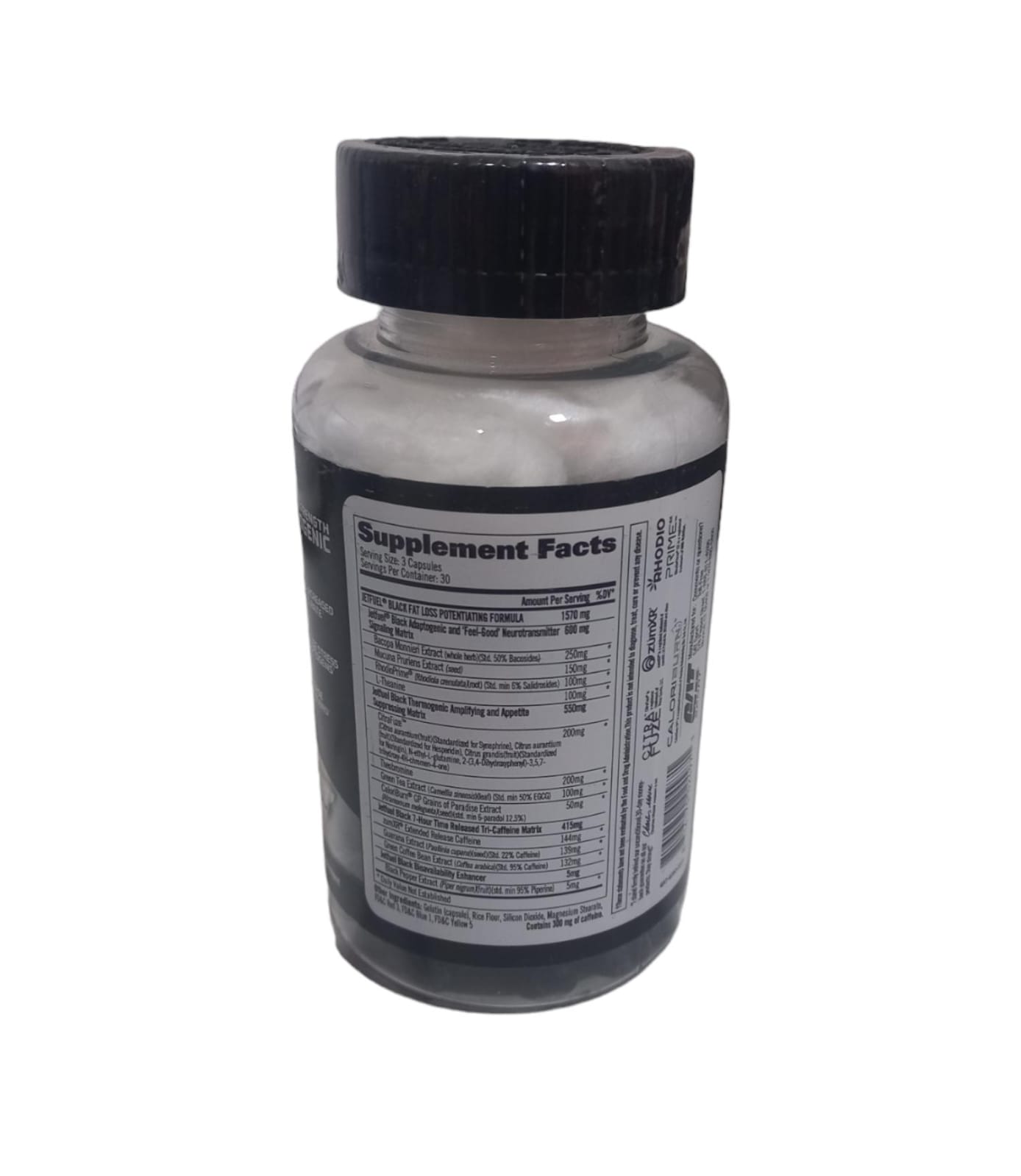 TERMOGENICO JETFUEL BLACK 90 CAPS GAT.