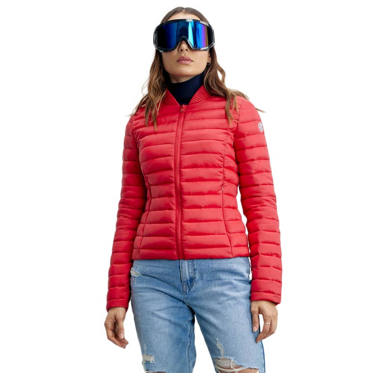 Chamarra de mujer Holly Land ligera, color rojo, de nylon, mod. 1088931