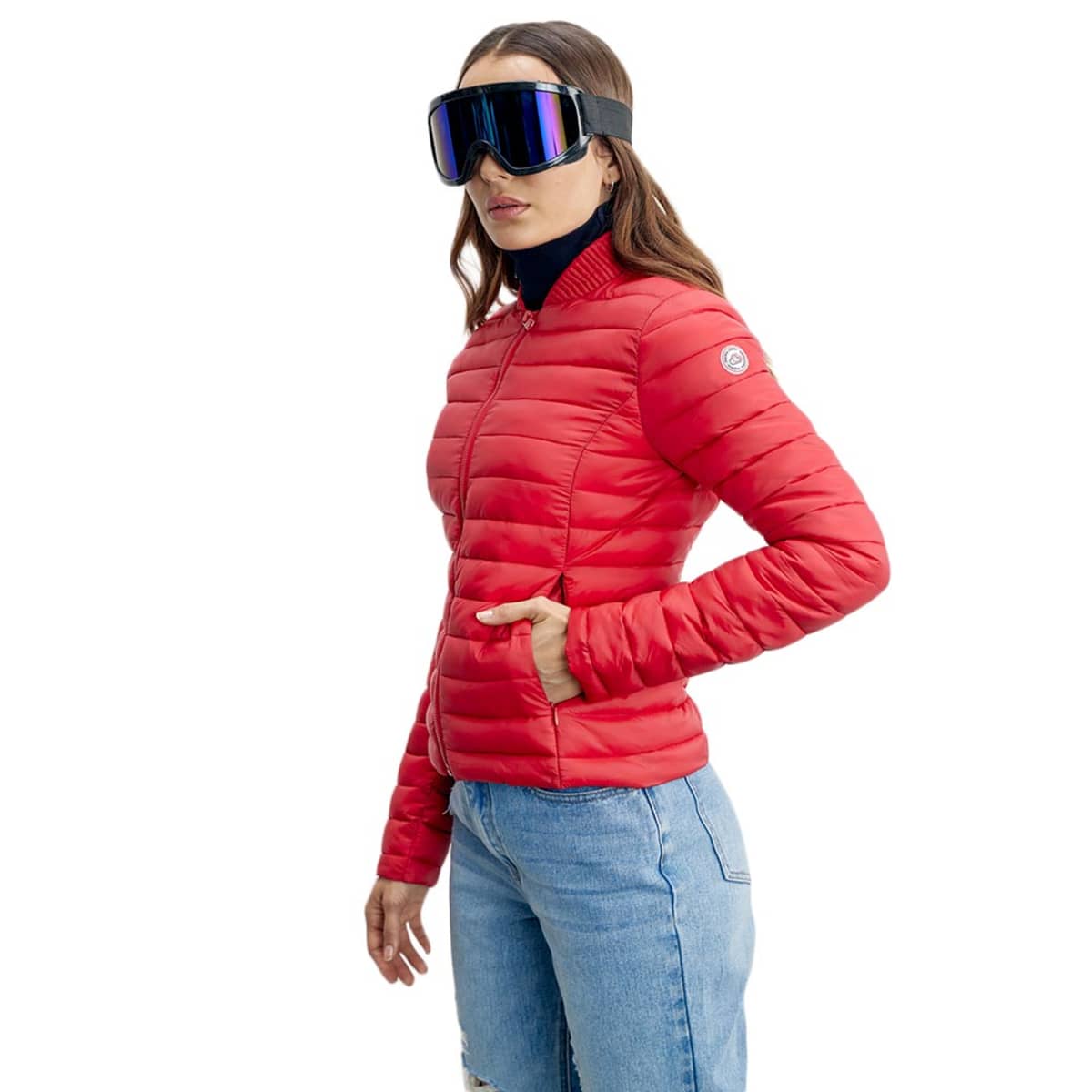 Chamarra de mujer Holly Land ligera, color rojo, de nylon, mod. 1088931