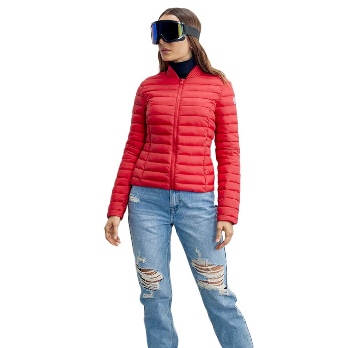 Chamarra de mujer Holly Land ligera, color rojo, de nylon, mod. 1088931