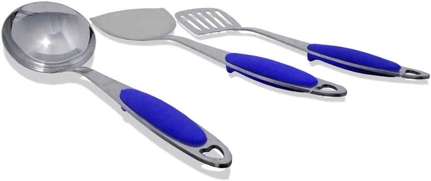 Bateria de Cocina Kuche Vulcana 16 Piezas de Acero Inoxidable Azul