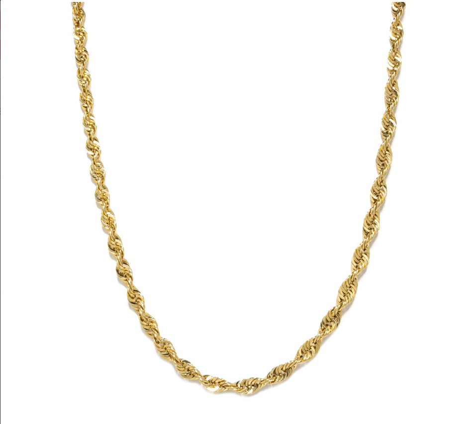 Cadena Torsal Oro 14 Kilates. Oro Fino Joyería.