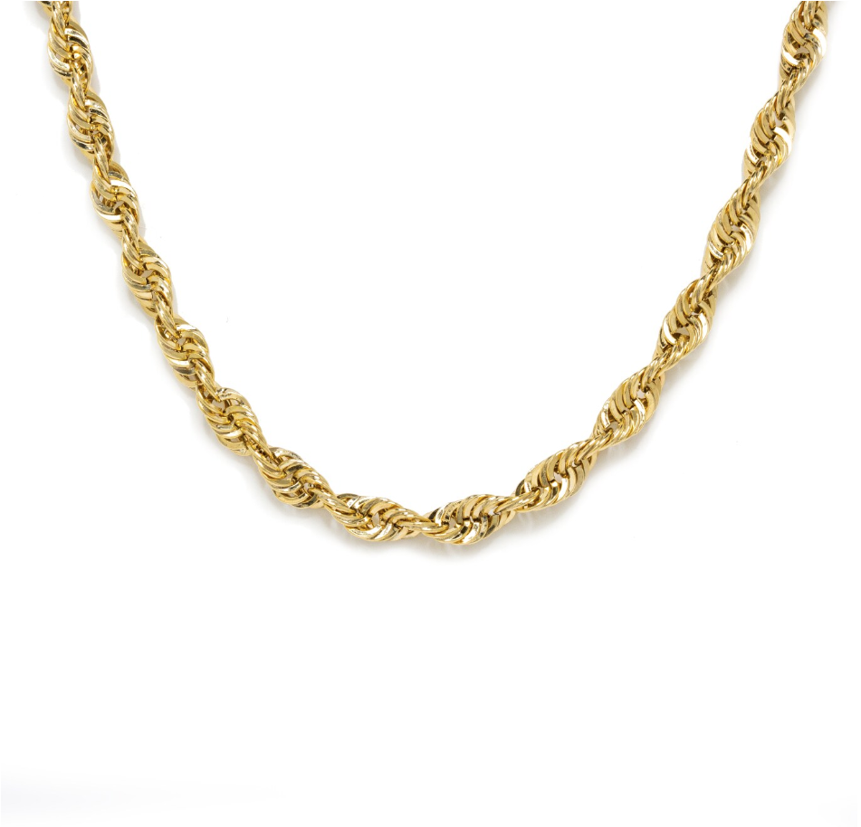 Cadena Torsal Oro 14 Kilates. Oro Fino Joyería.