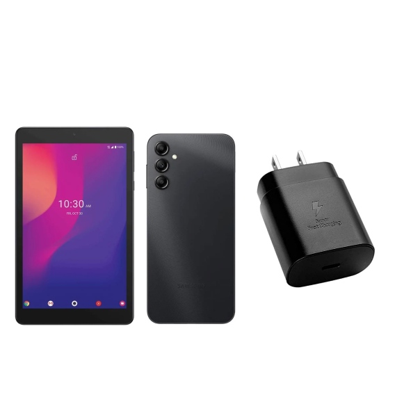 Samsung Galaxy A14 5G Negro 64GB Nuevo + Tableta Alcatel Joy Tab 2 32GB 4G + Cubo de Carga Rápida.