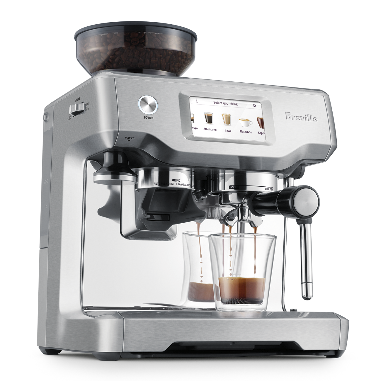 Cafetera Breville The Barista Touch Acero inoxidable BES880BSS1BUS1