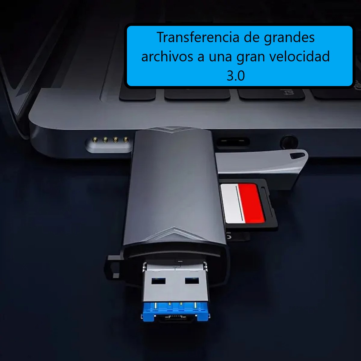 Lector de tarjetas multifunción 6 en 1 Usb 3.0 disco U tipo C Micro Usb Flash Sd adaptador teléfon