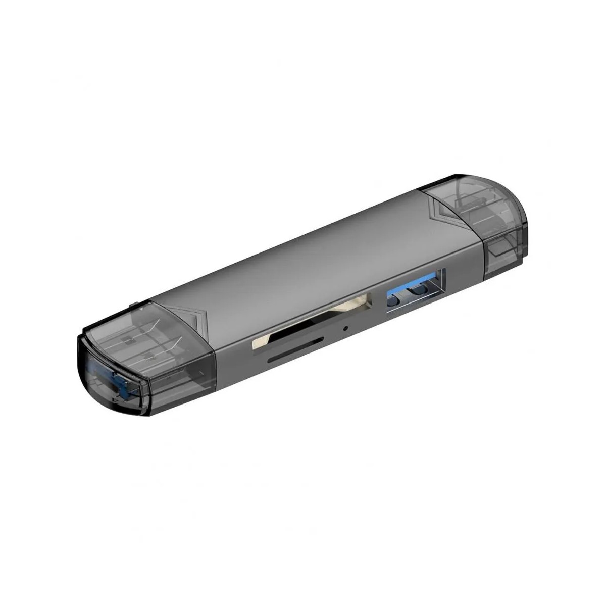 Lector de tarjetas multifunción 6 en 1 Usb 3.0 disco U tipo C Micro Usb Flash Sd adaptador teléfon