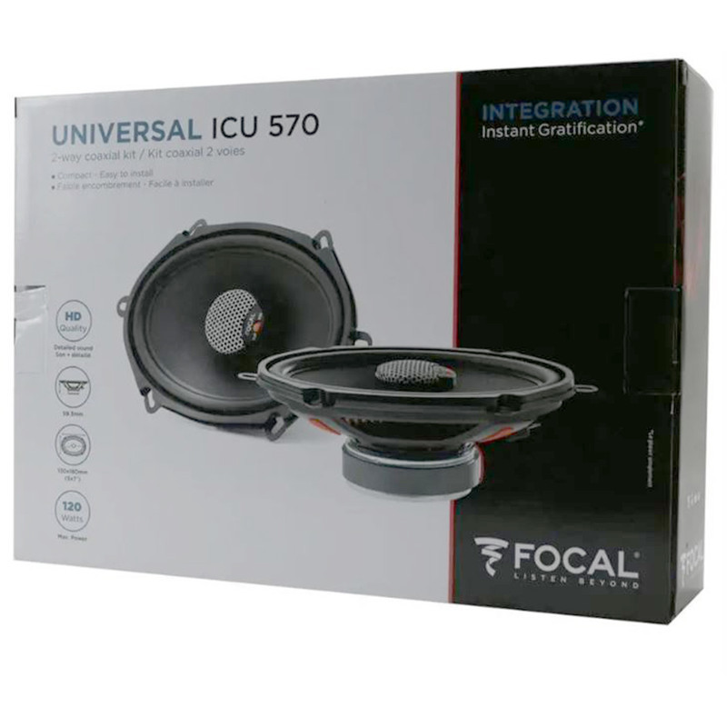 Bocinas coaxiales Focal ICU 570 de 5x7" 2 vias, con tweeters