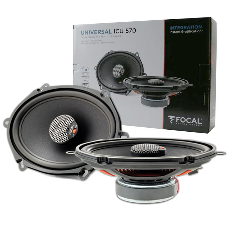 Bocinas coaxiales Focal ICU 570 de 5x7" 2 vias, con tweeters