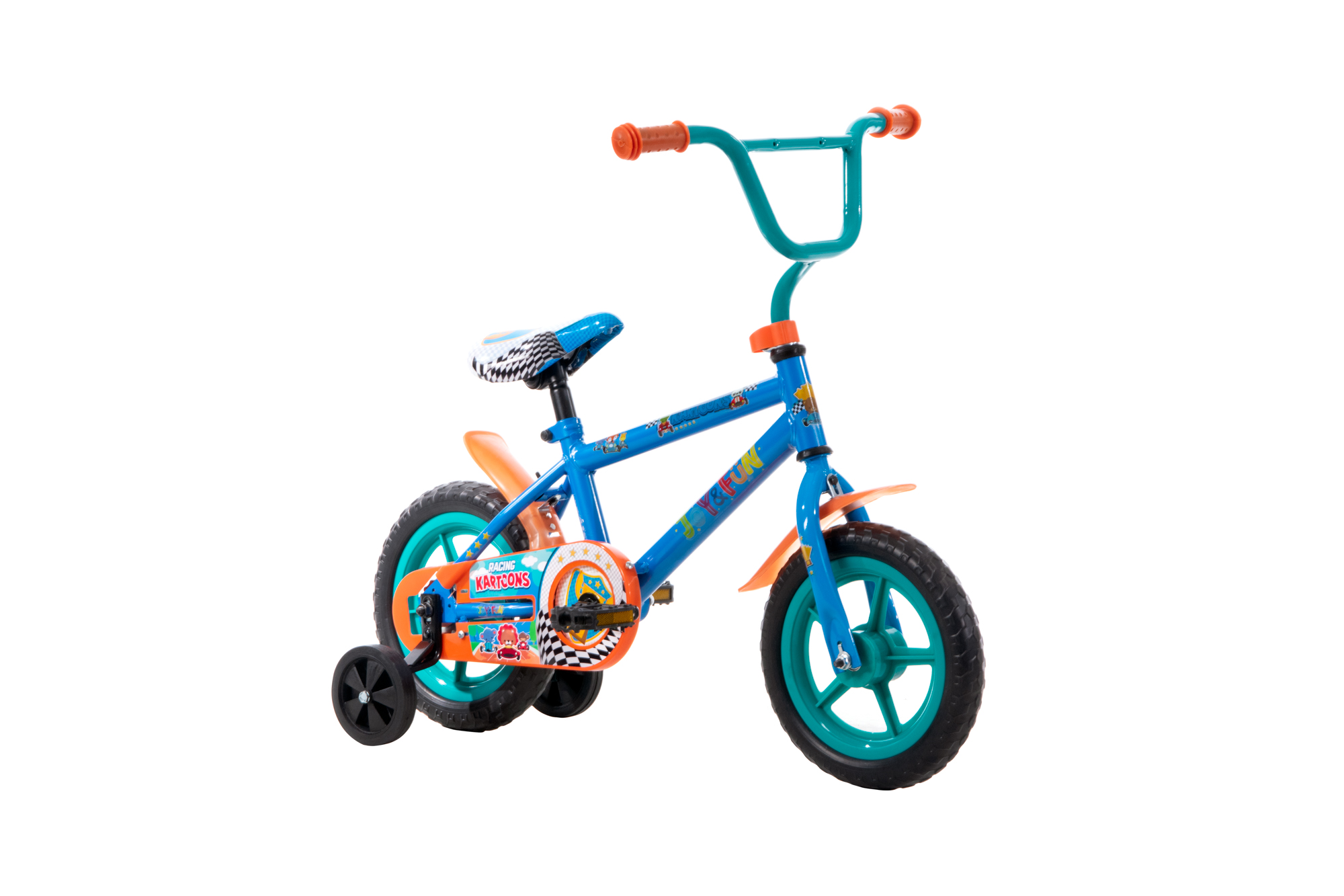 Bicicleta Veloci Joy & Fun Kartoons Eva Rodada 12 Azul infantil.