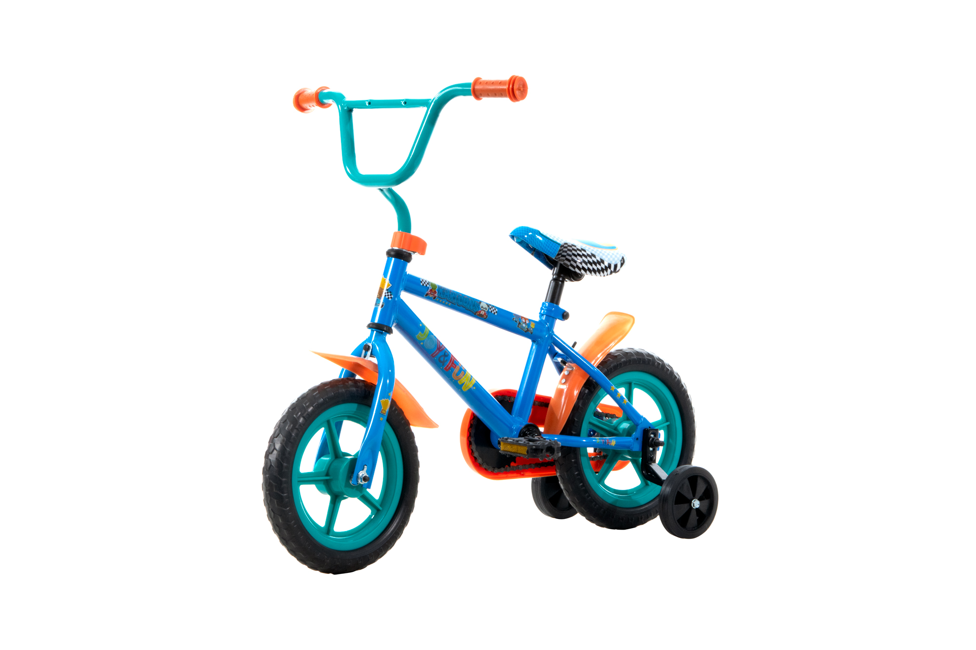 Bicicleta Veloci Joy & Fun Kartoons Eva Rodada 12 Azul infantil.