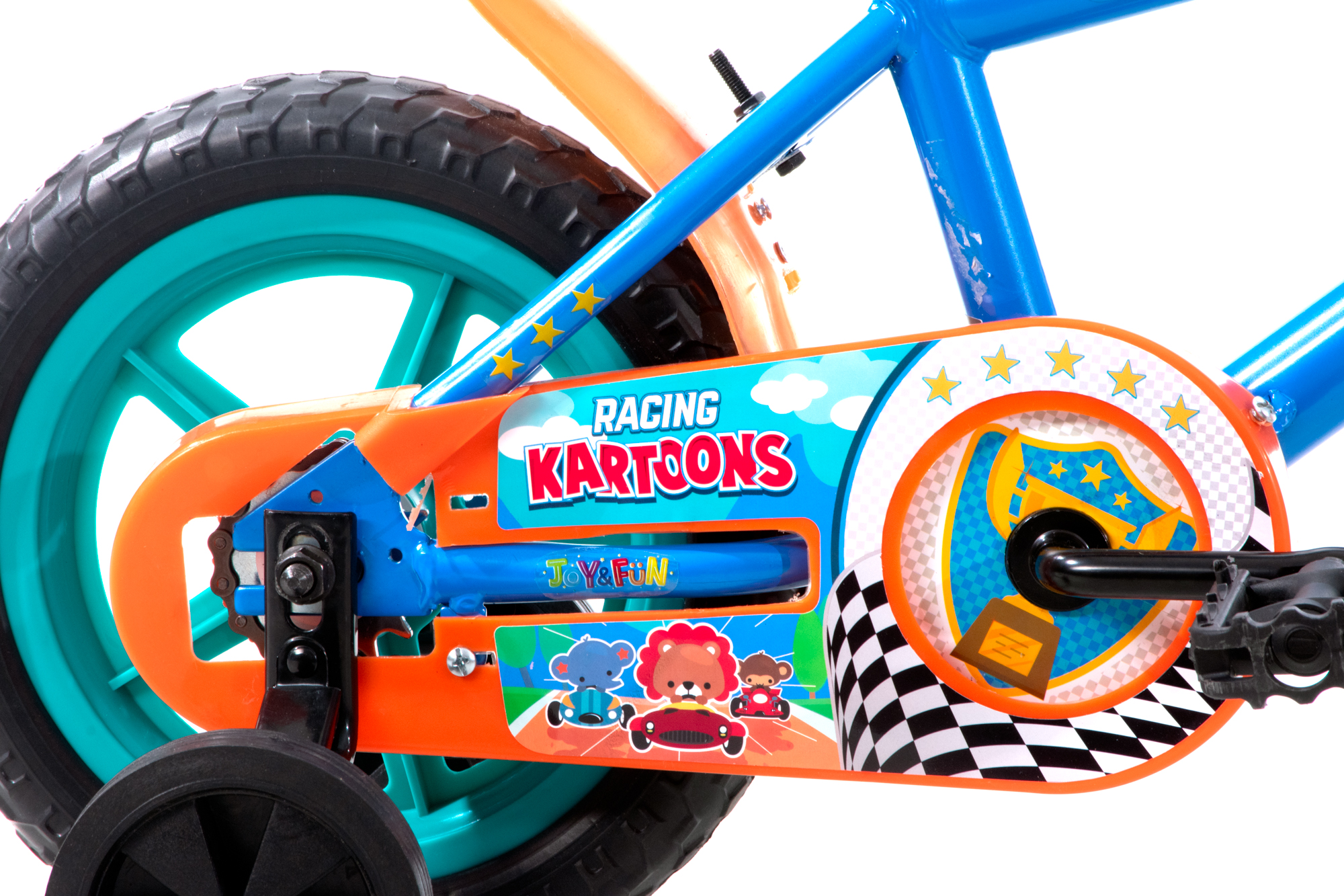 Bicicleta Veloci Joy & Fun Kartoons Eva Rodada 12 Azul infantil.
