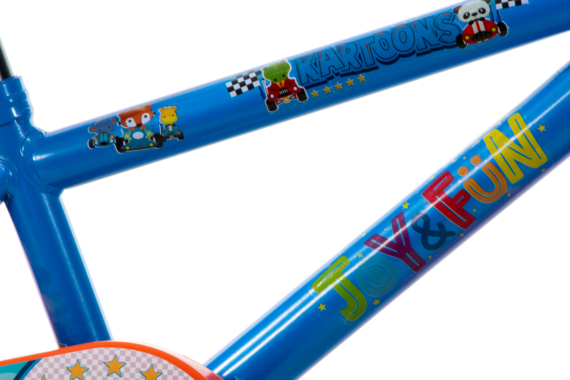 Bicicleta Veloci Joy & Fun Kartoons Eva Rodada 12 Azul infantil.