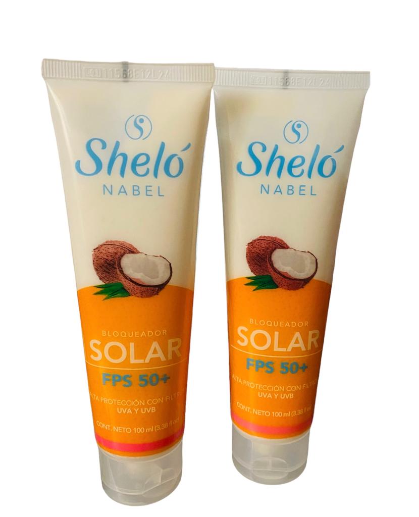 2 Pack Bloqueador Solar Shelo