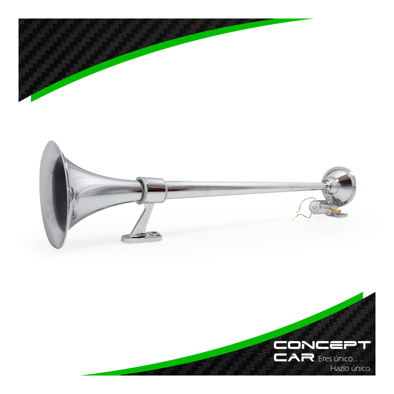 Par Corneta Redonda Cromada Claxon De Aire Camion Trailer