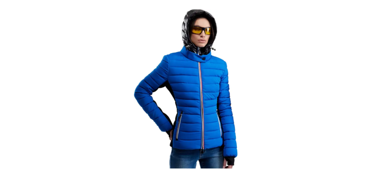  Dama Chamarra Capitonada Holly Land azul Rey