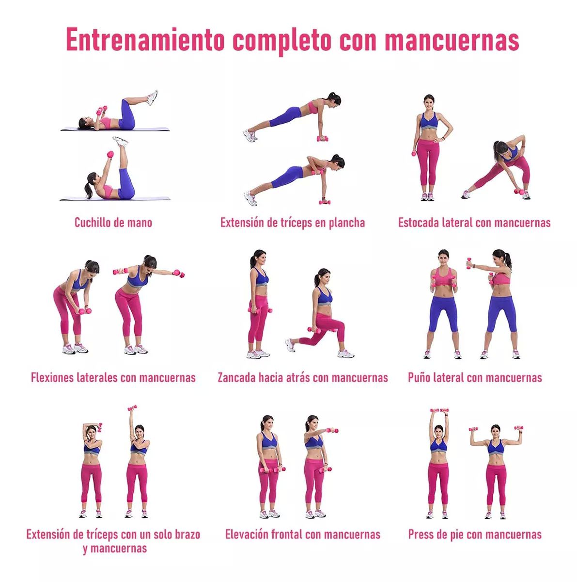 Par Mancuernas De 2 Kilos Rosa Ejercicio Pilates Yoga Gym