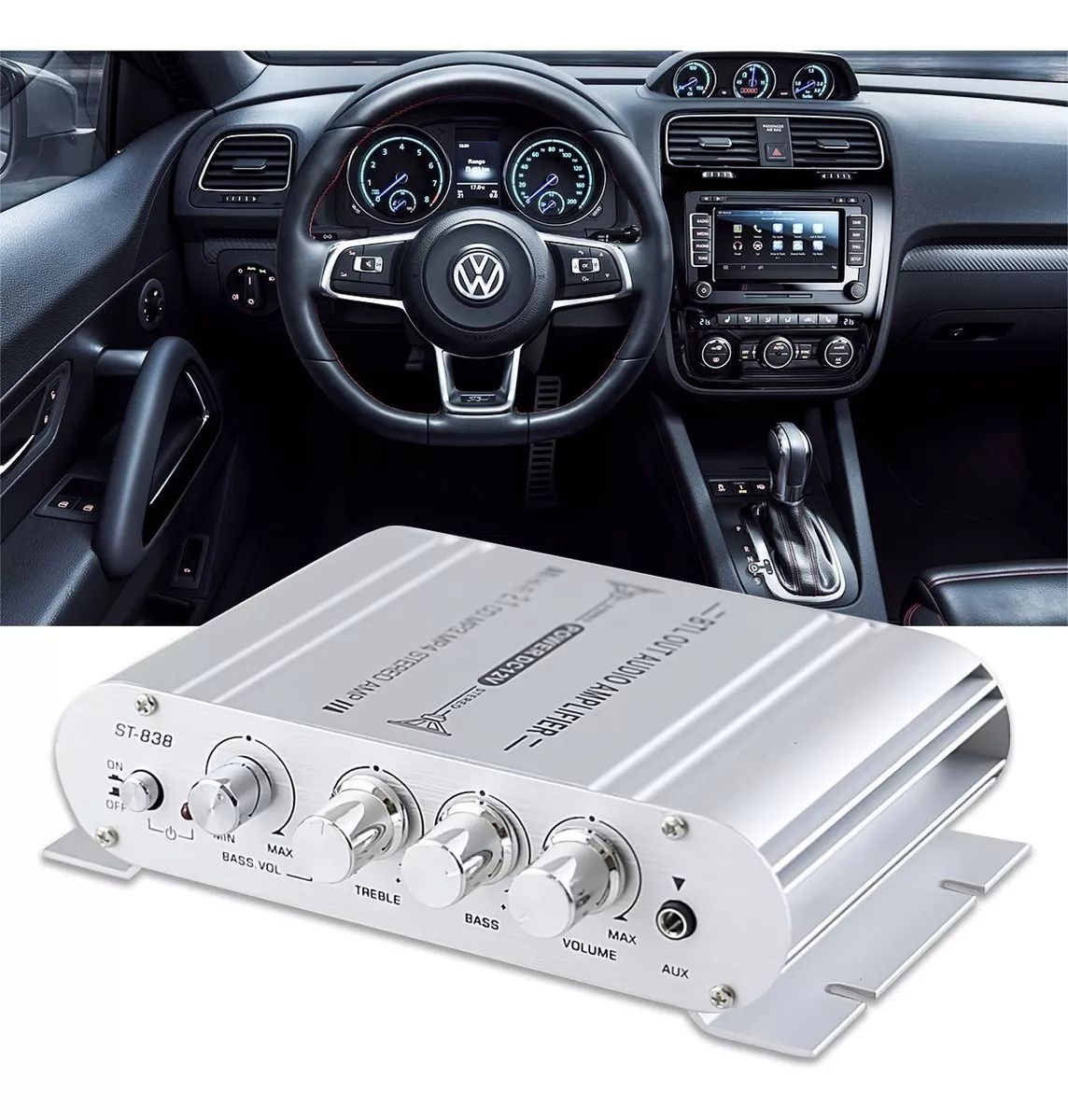 Amplificador De 800w Para Auto, Moto, Casa Rca V/colores