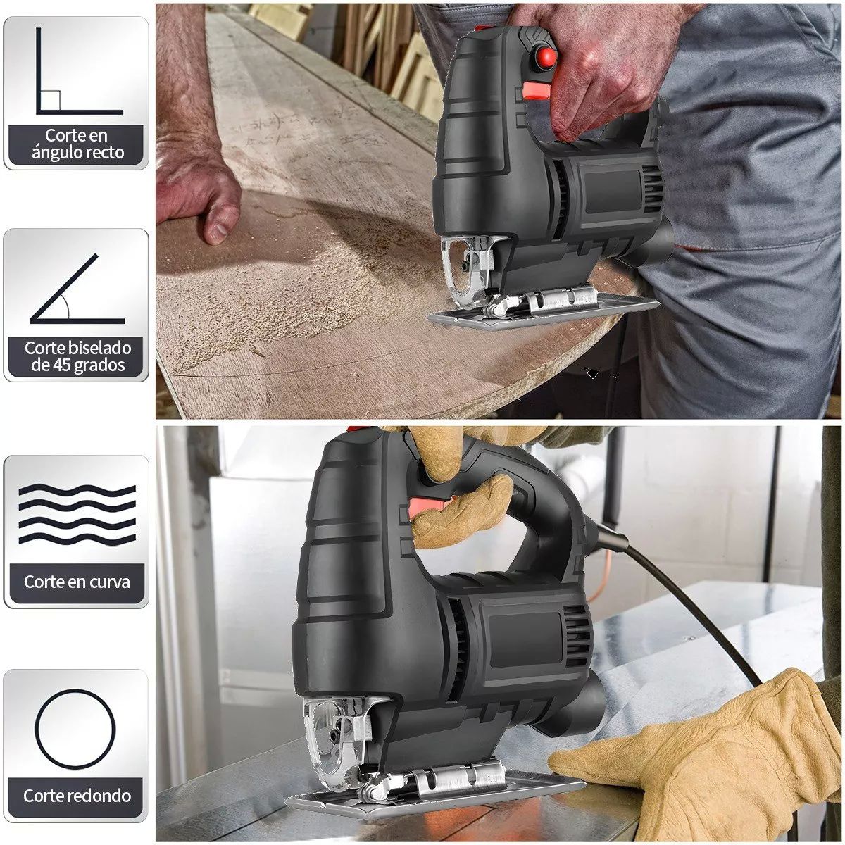 Sierra Caladora Profesional 6 Vel 2800 Rpm + 20 Seguetas