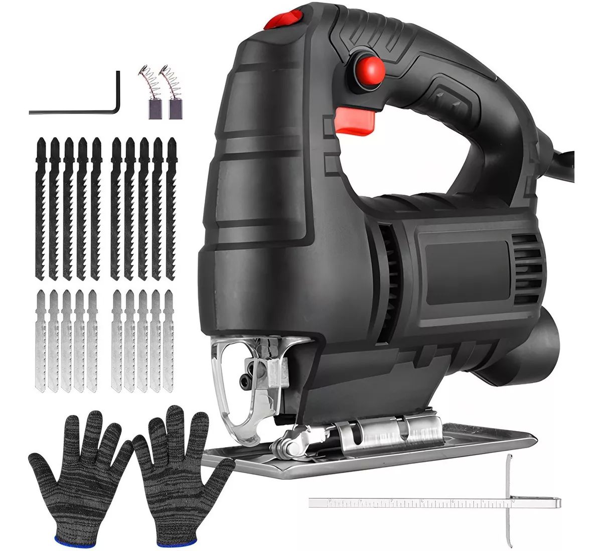 Sierra Caladora Profesional 6 Vel 2800 Rpm + 20 Seguetas