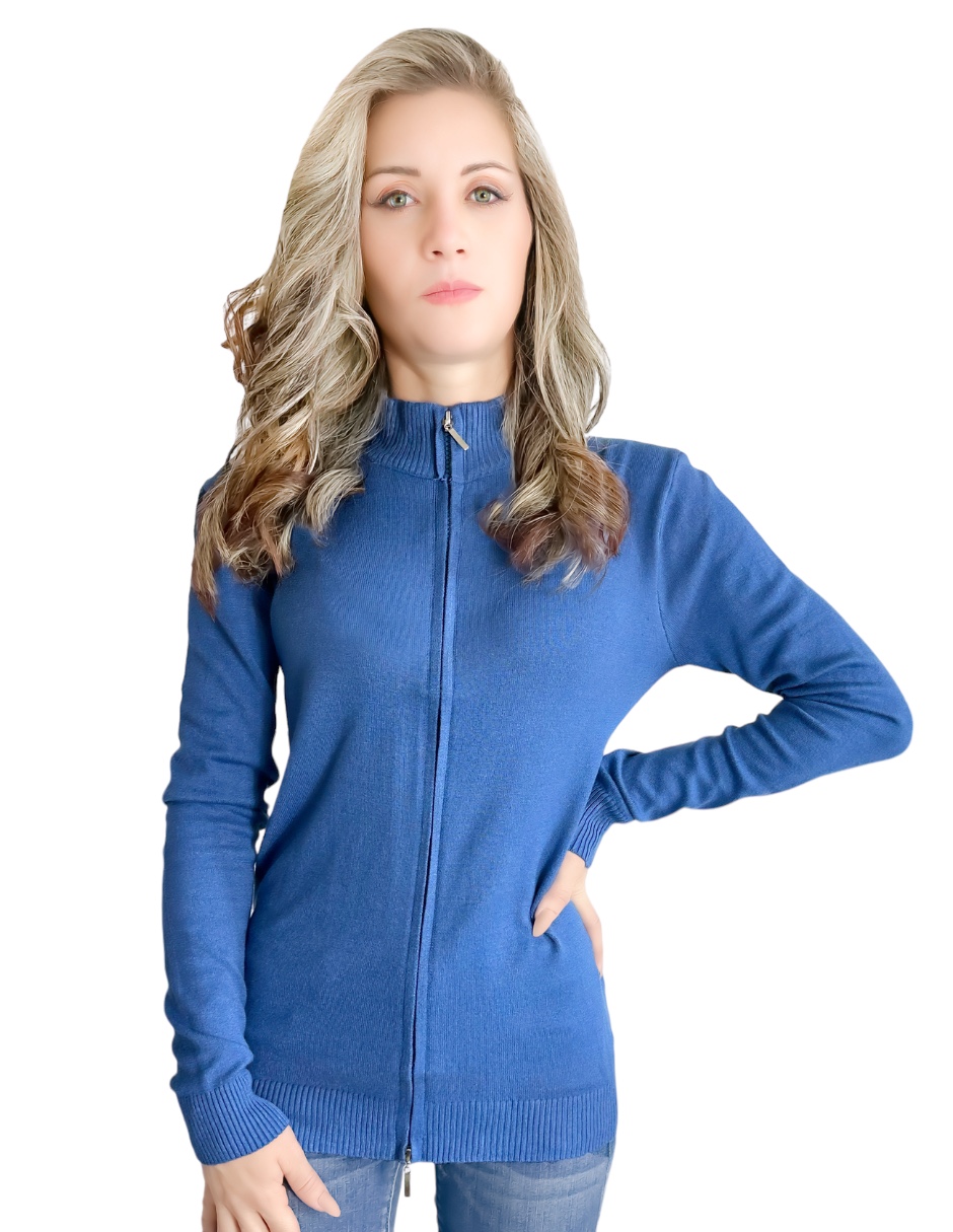 Sueter Mujer De Cuello Alto Y Cierre Sueteres Dama Sweaters De colores