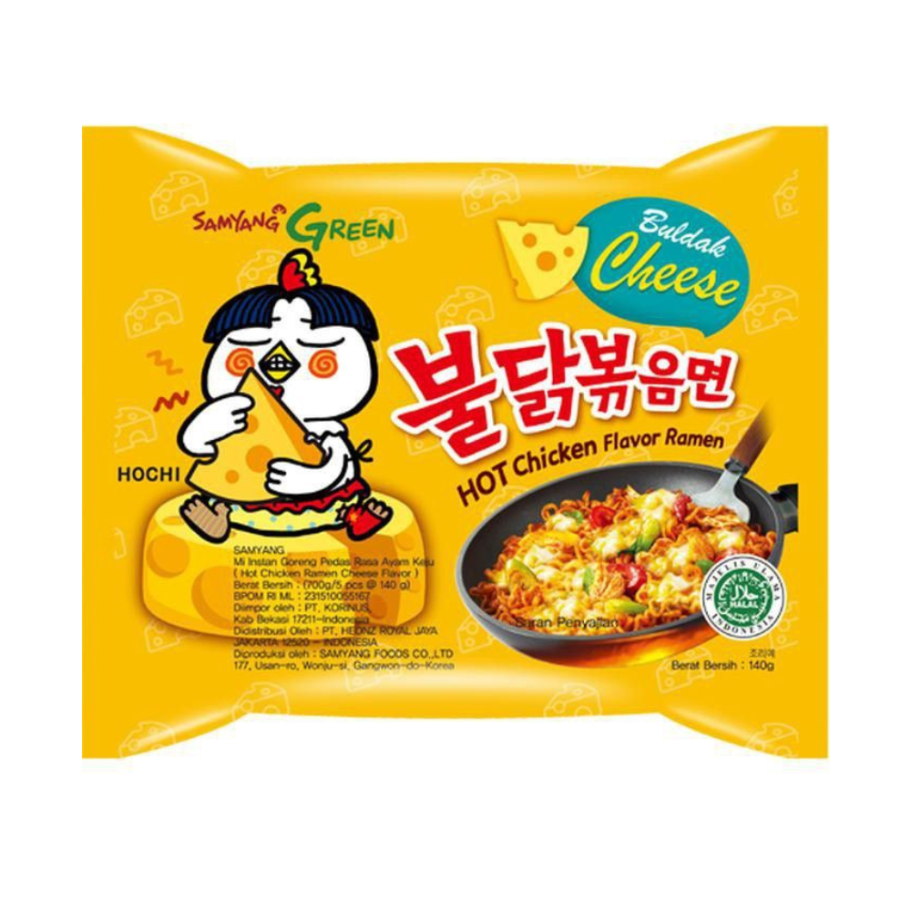 Ramen picante samyang buldak Top con soda chupa chups fresa