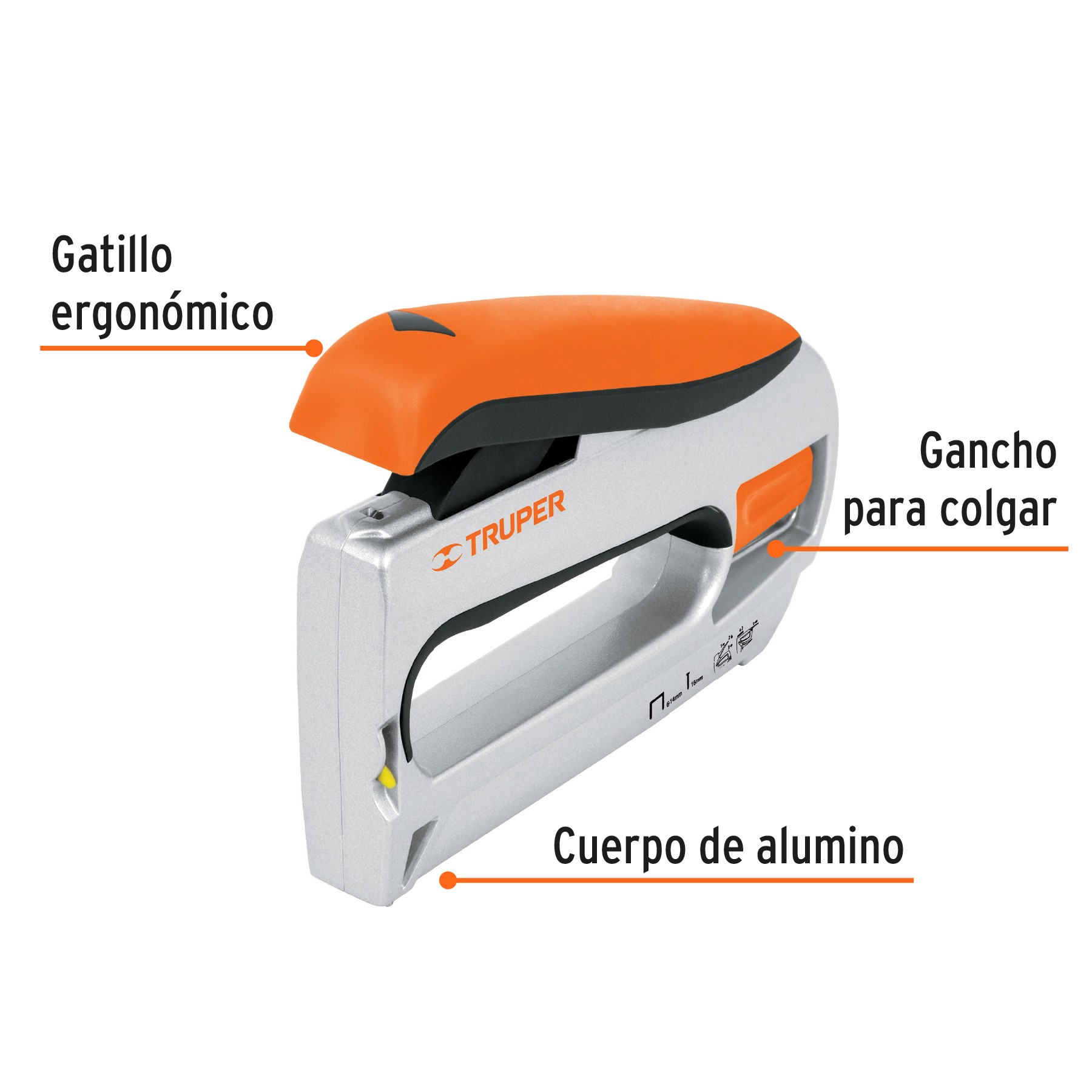 ENGRAPADORA / CLAVADORA TIPO PISTOLA USO RUDO, TRUPER 17981