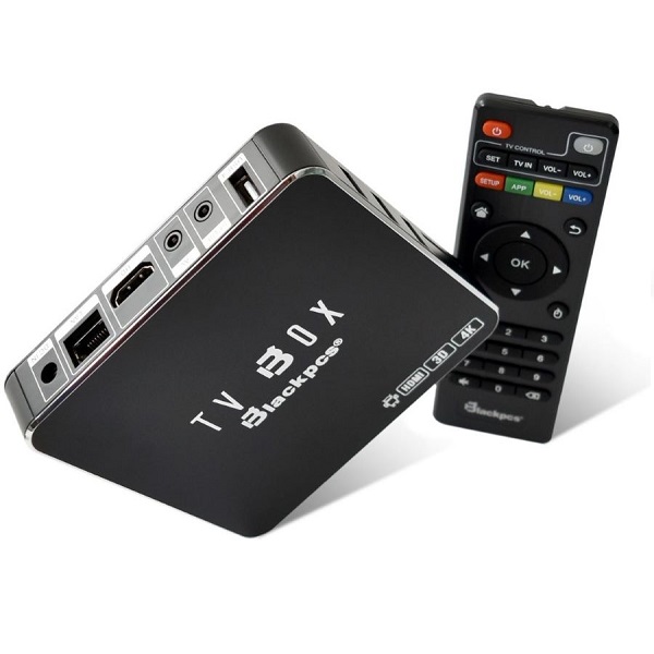 Tv Box Blackpcs 4K 3d Wifi Red Control Negro