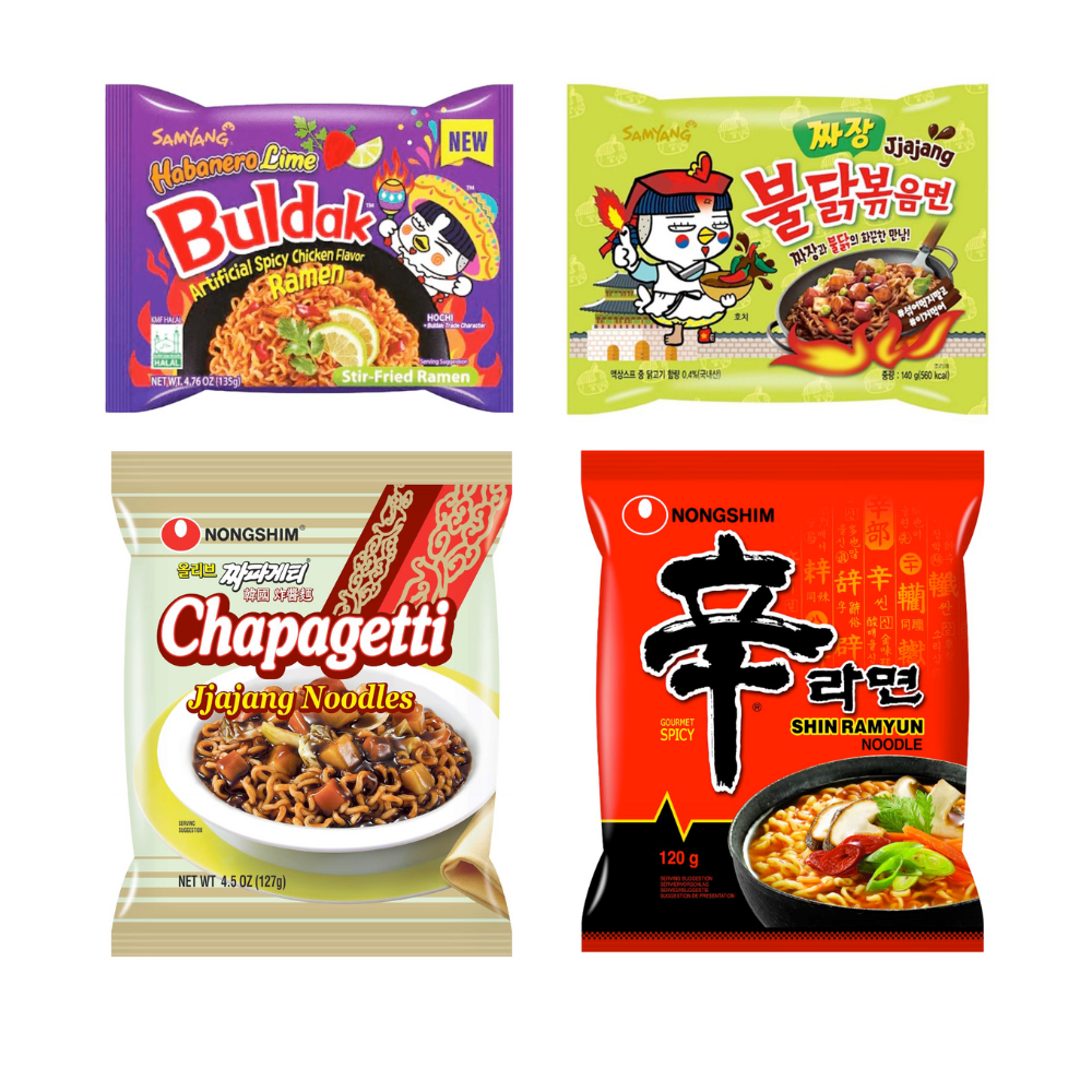 Ramen coreano 4 pz samyang nongshim habanero