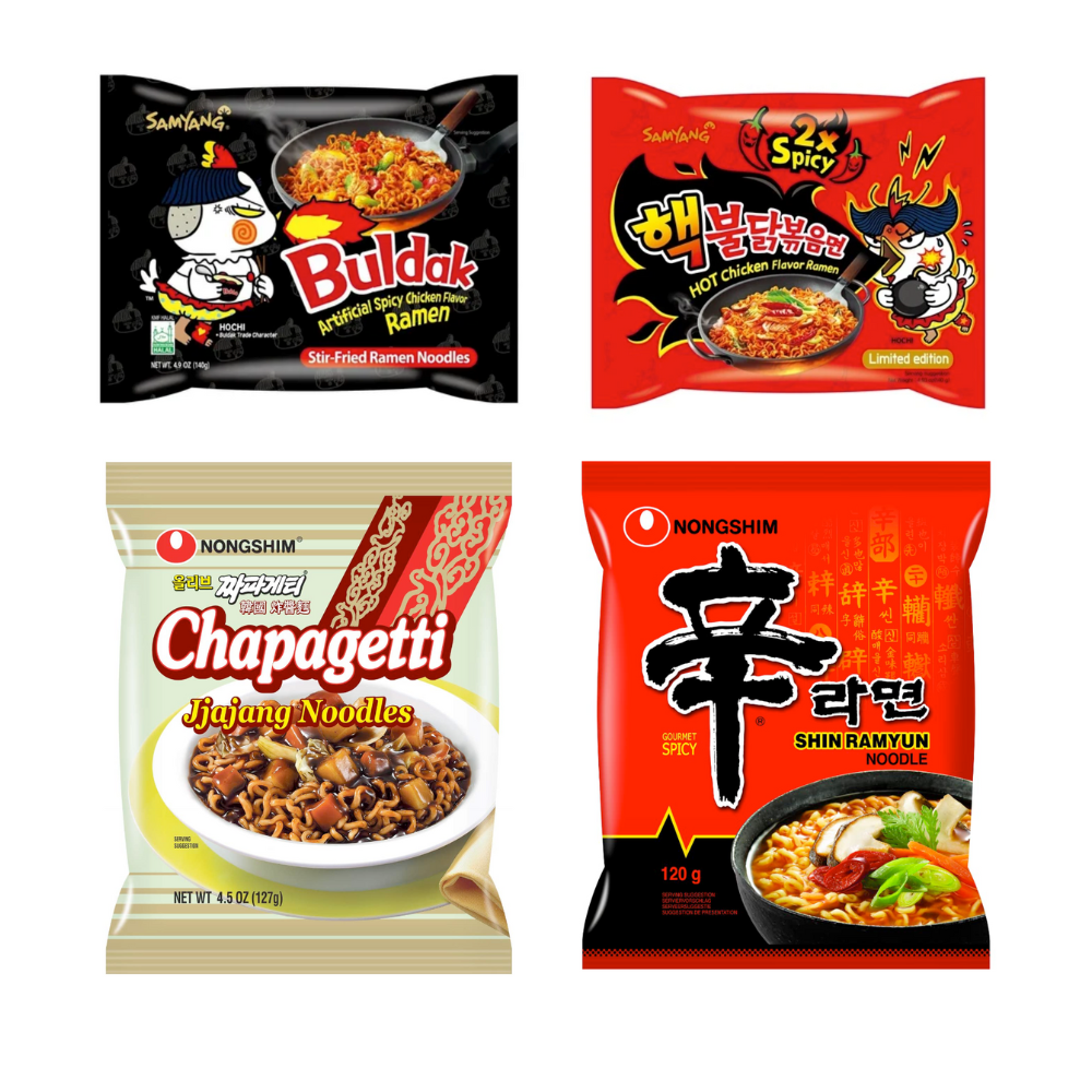 Ramen coreano 4 pz samyang nongshim extra picante