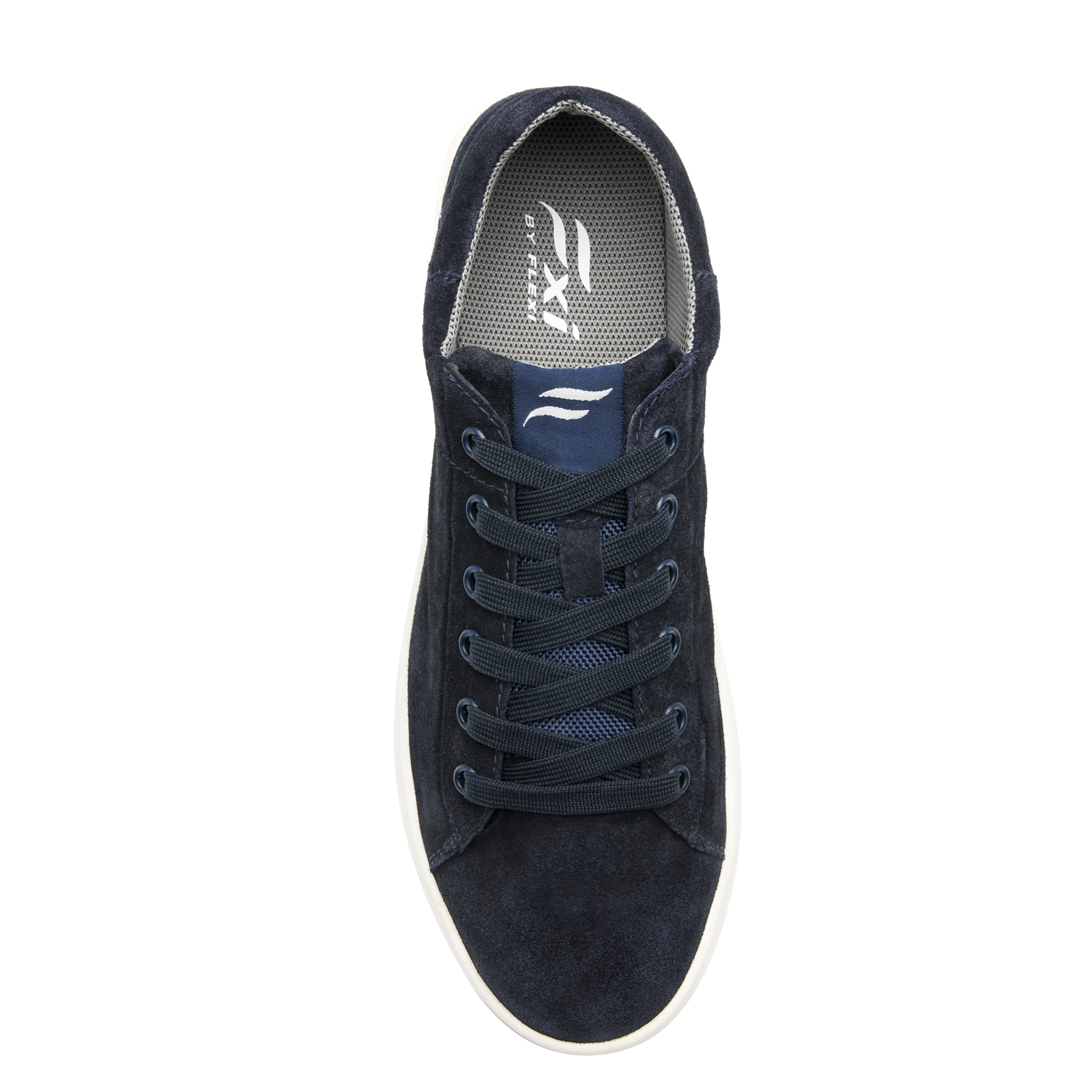 Tenis Sneakers Choclos Para Hombre Piel Gamuz 412402 Marino