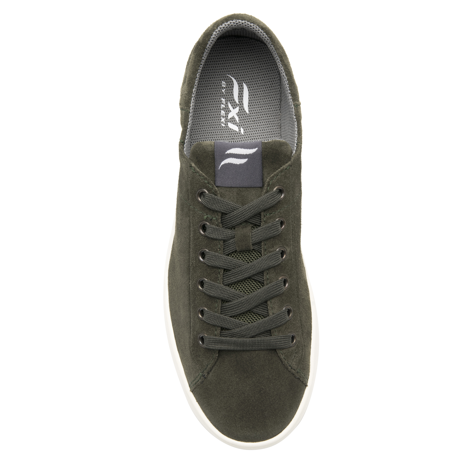 Tenis Sneakers Choclo Hombre Flexi 412402 Olivo Piel Original