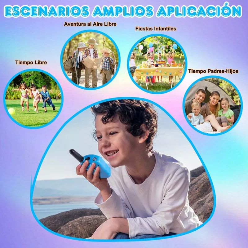 2 Piezas Walkie Talkie Juguetes Para Niños Juguete Radio