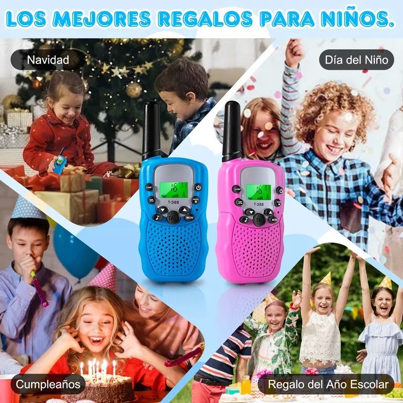 2 Piezas Walkie Talkie Juguetes Para Niños Juguete Radio