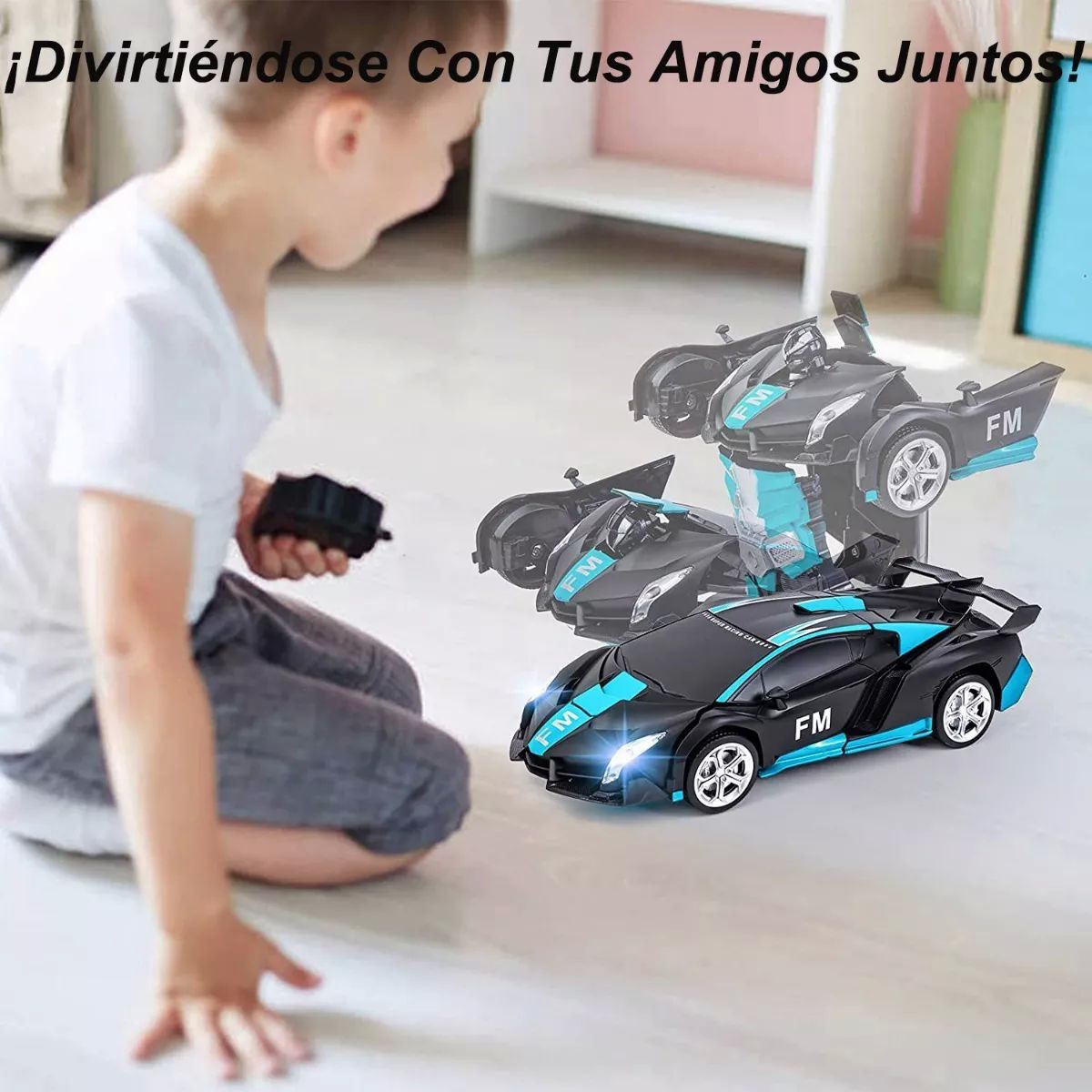 Coches Robot Para Niños De 4 A 8 Años, Coche De Deformación Coche De  Transformación Con Control Remoto Para Niños Regalos De Cumpleaños De  Navidad