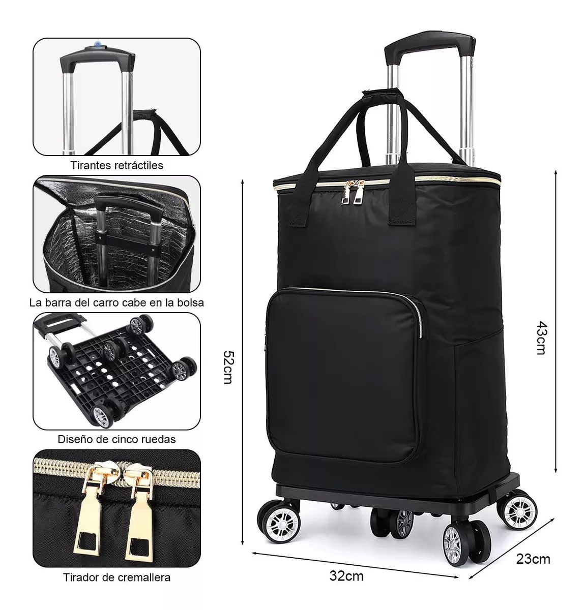 Set Juego De Maletas Con Ruedas Para Viajeyequipaje Portátil