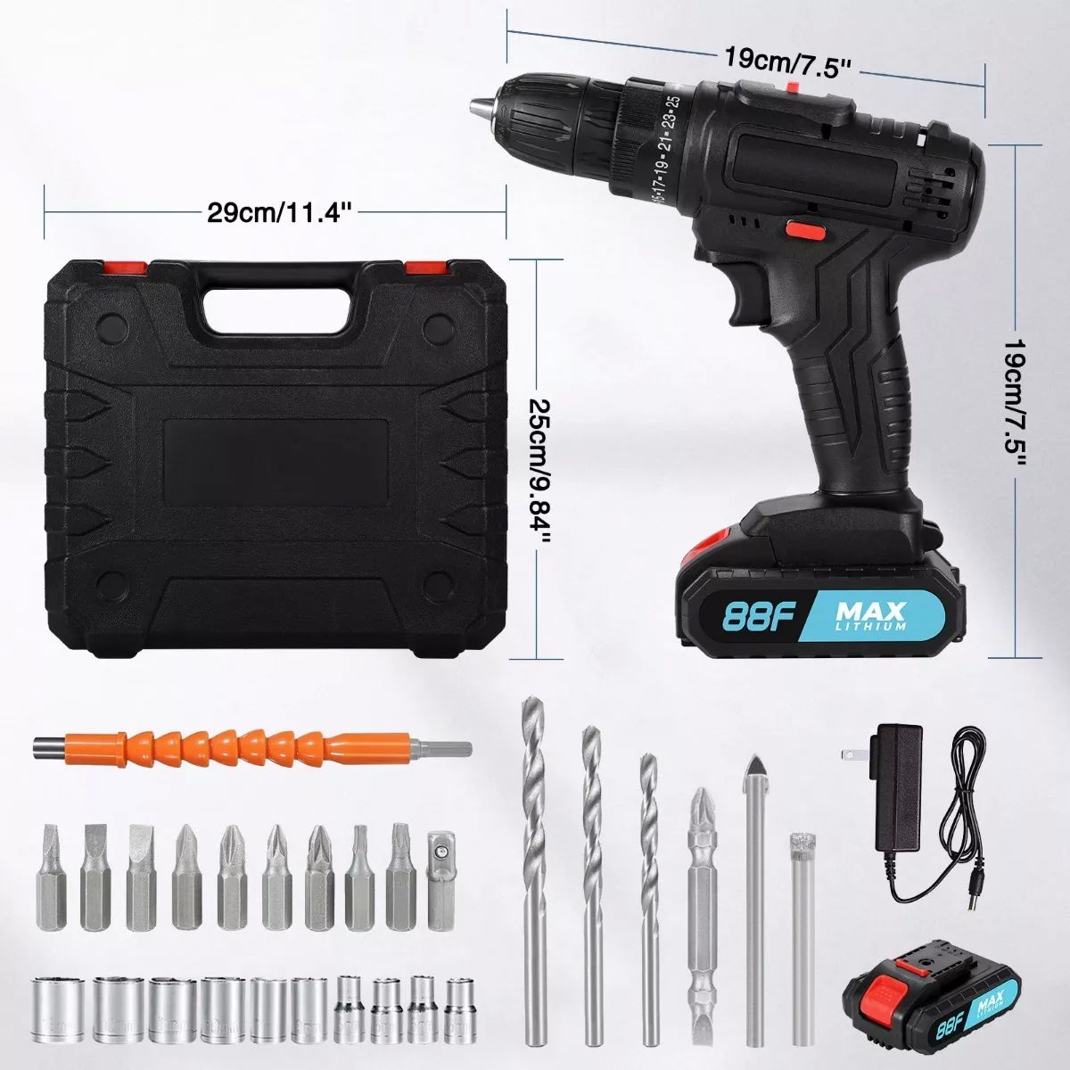 3 En 1 Taladros Inalambricos Atornillador Eléctrico Kits