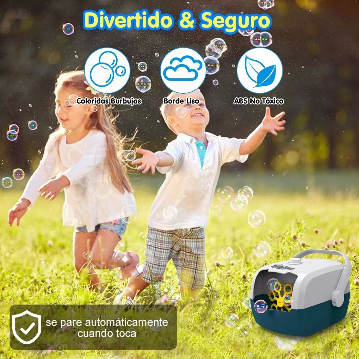 Máquina De Burbujas Automática Portátil Para Niños De Fiesta