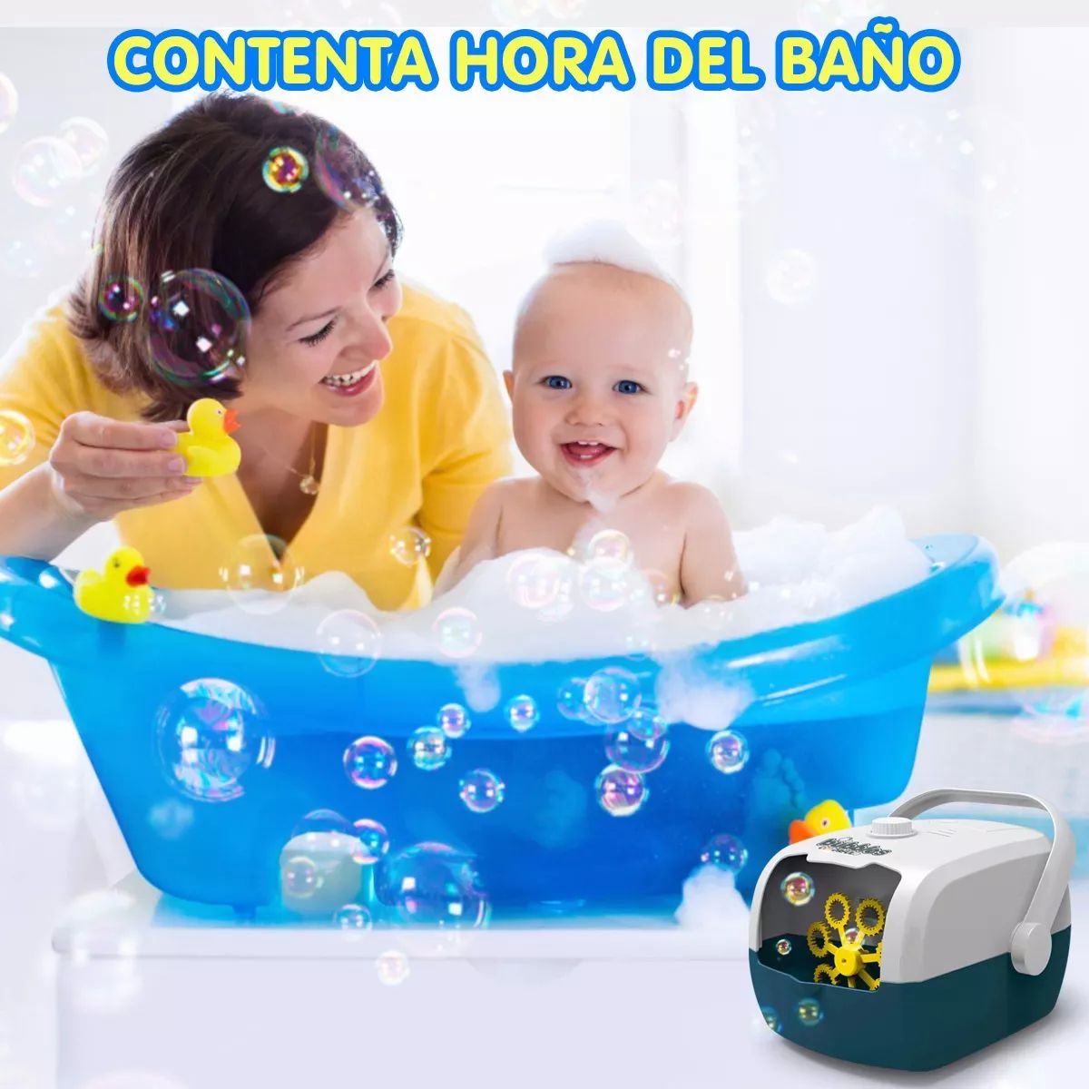 Máquina De Burbujas Automática Portátil Para Niños De Fiesta