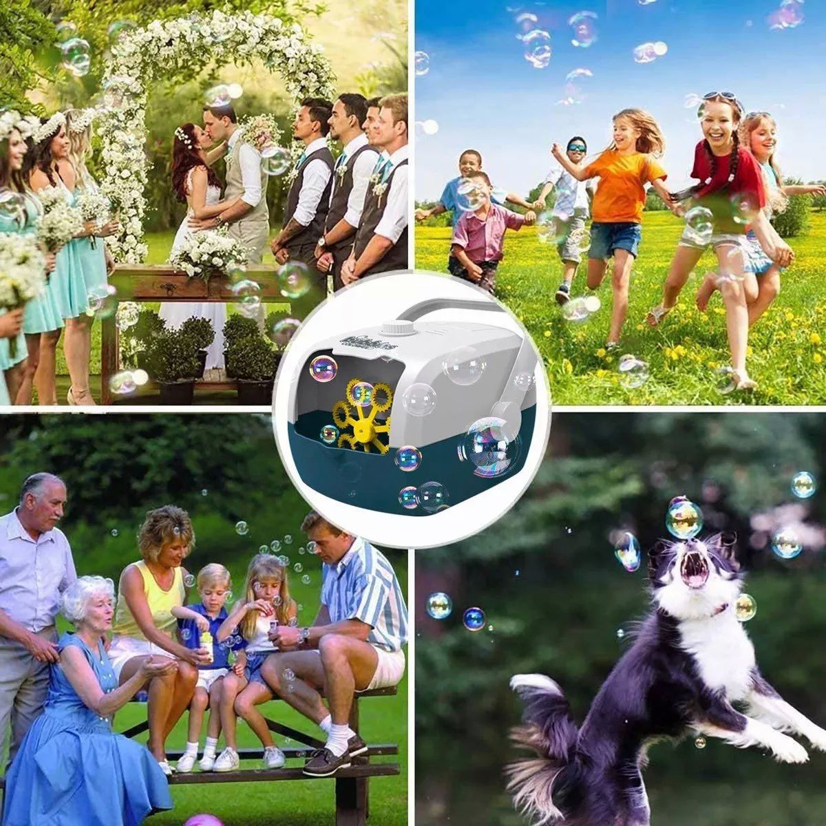 Máquina De Burbujas Automática Portátil Para Niños De Fiesta